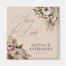 Search for rose gold save the date magnets Watercolor flowers