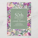 Search for blush pink 50th birthday invitations Floral