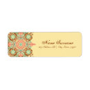 Search for oriental return address labels Damask