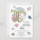 Search for starfish stamps birthday invitations Watercolor