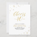 Search for holiday 40th birthday invitations Modern