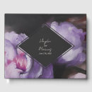 Search for purple wedding guest books Botanical