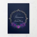 Search for peacock quinceanera invitations Purple