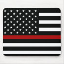 Search for fire skin mousepads Thin red line