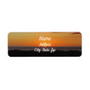 Search for orange sunset return address labels Landscape