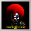 Search for scary clown posters Creepy