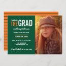 Search for green and orange graduation invitations Trendy