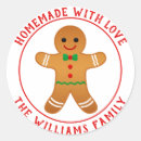 Search for cute gingerbread man stickers Food