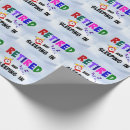 Search for retirement wrapping paper Colourful