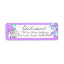 Search for polka dot return address labels Baby shower