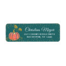 Search for pumpkin birthday return address labels Watercolor