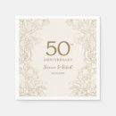 Search for 50th anniversary napkins Elegant
