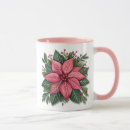 Search for poinsettia flower mugs Greenery