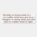 Search for moral bumper stickers Religion