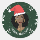 Search for black and white santa stickers Merry christmas