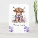 Search for highland cow thank you cards Floral