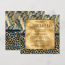 Search for blue leopard invitations Modern