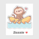 Search for funny banana cartoon stickers Monkey