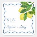 Search for green and yellow wedding stickers Botanical