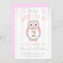 Search for owl 2nd birthday invitations Forest