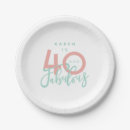 Search for 40th birthday plates Girly