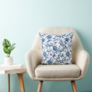 Search for blue toile cushions Flowers