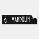 Search for mandolin bumper stickers Music