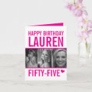 Search for fifty third birthday cards Pink