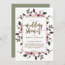 Search for floral shower wedding invitations Foliage