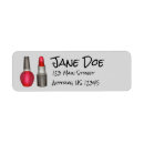 Search for nail return address labels Lipstick
