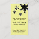 Search for snow shoveling business cards Blizzard