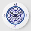 Search for white and blue kitchen clocks Vintage
