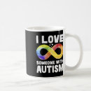 Search for love infinity mugs Autism spectrum disorder