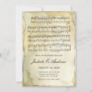 Search for vintage old paper wedding invitations Classic