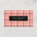 Search for plaids business cards Stylish