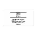 Search for large business stamps Return address