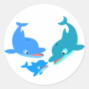 Search for cartoon dolphin stickers Kawaii