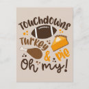Search for touchdown postcards Thanksgiving