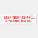 Search for keep your distance bumper stickers Car
