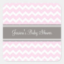 Search for pink chevron baby shower stickers Thank you