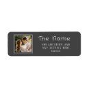 Search for rustic chalkboard return address labels Black