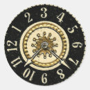 Search for gold clock stickers Vintage