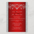 Search for red silver anniversary invitations Floral