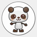 Search for cute black and white panda stickers Wildlife