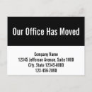 Search for business moving postcards Black and white