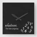 Search for always late clocks Black