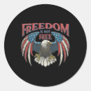 Search for freedom is not free stickers 4th of july