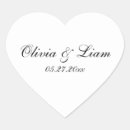 Search for black heart wedding stickers Names