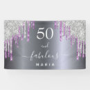Search for purple and silver banners Glitter