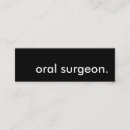 Search for oral surgeon business cards Black and white